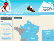 Tablet Screenshot of annuairedusport.fr